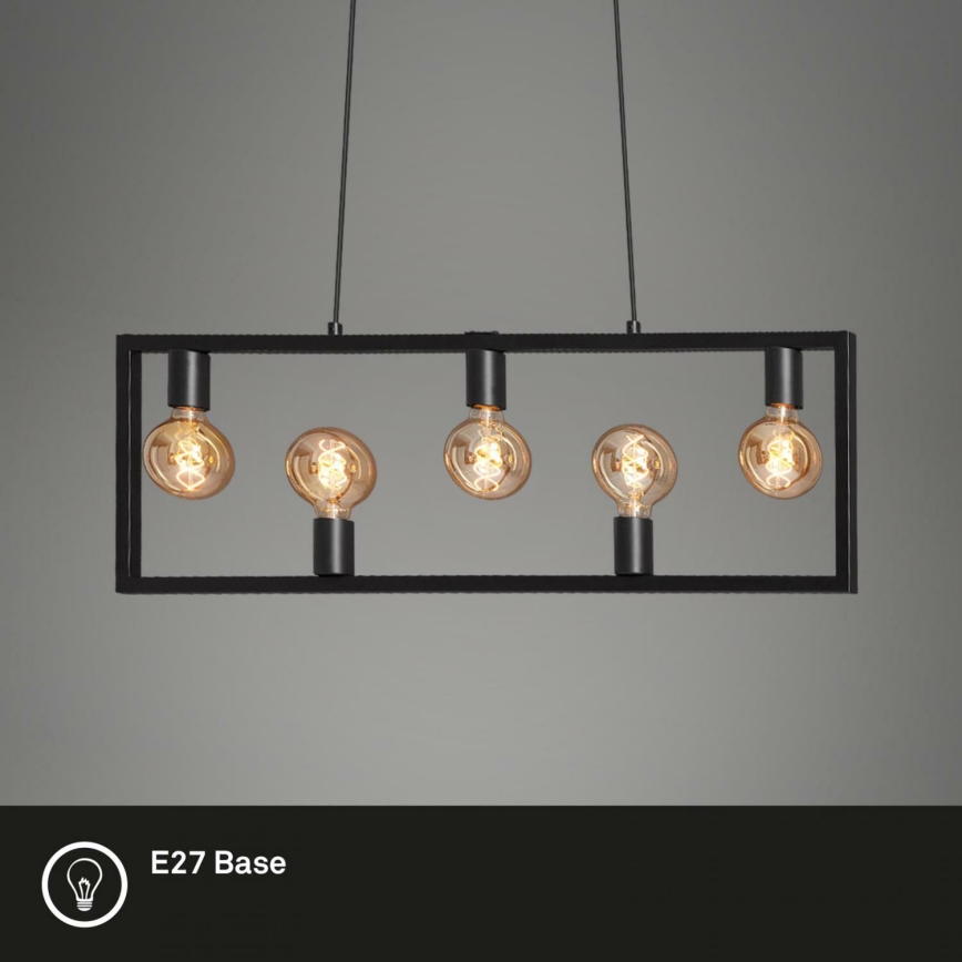 Brilo 4028-055 - Luster na sajli KOTAK VINTAGE 5xE27/40W/230V