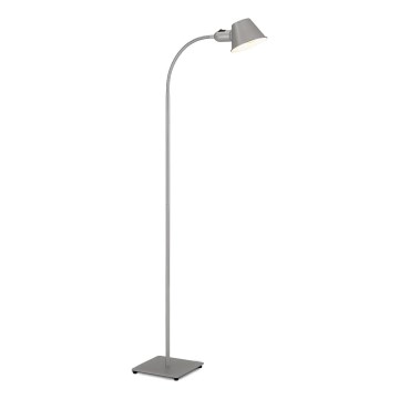 Brilo - Fleksibilna stojeća lampa 1xE27/10W/230V srebrno