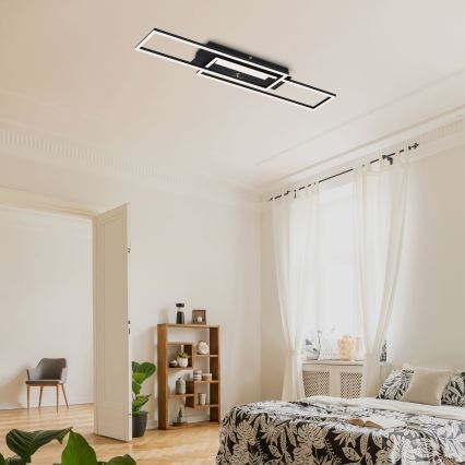 Brilo - LED Nadgradni luster FRAME 2xLED/20W/230V crno