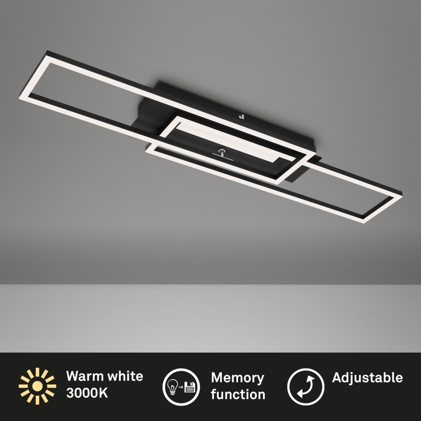 Brilo - LED Nadgradni luster FRAME 2xLED/20W/230V crno