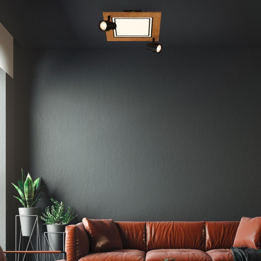 Brilo - LED Plafonjera LED/12W/230V + 2xGU10/9W 3000K
