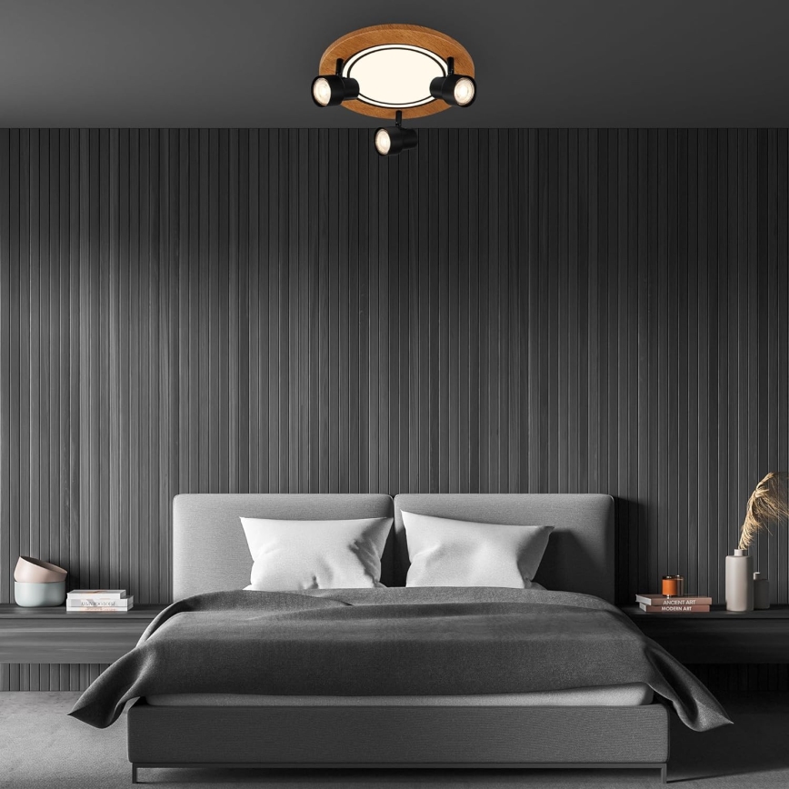 Brilo - LED Plafonjera LED/12W/230V + 3xGU10/9W 3000K