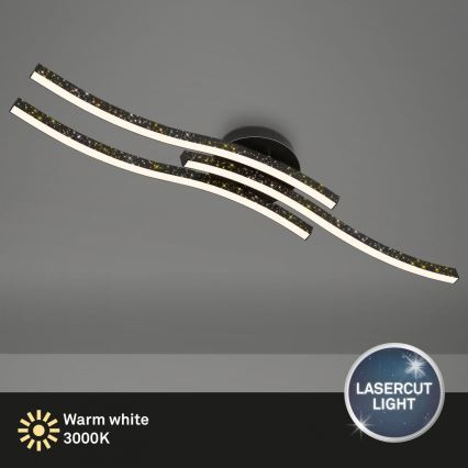 Brilo - LED Plafonjera LED/19W/230V 3000K crno