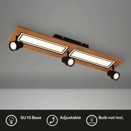 Brilo - LED Plafonjera LED/24W/230V + 3xGU10/9W 3000K