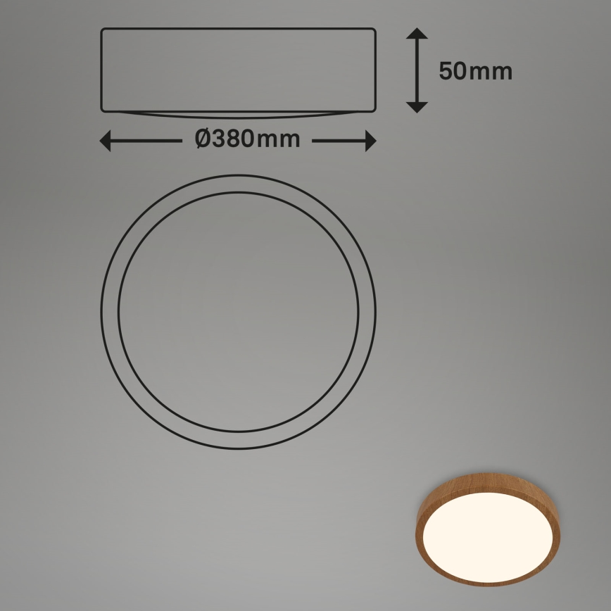 Brilo - LED Plafonjera RUNA LED/24W/230V