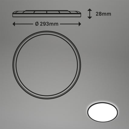 Brilo - LED Plafonjera SLIM LED/18W/230V pr. 29,3 cm