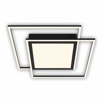 Brilo - LED plafonsko svetlo 2xLED/16W/230V + LED/19W 51,5x51,5 cm crno
