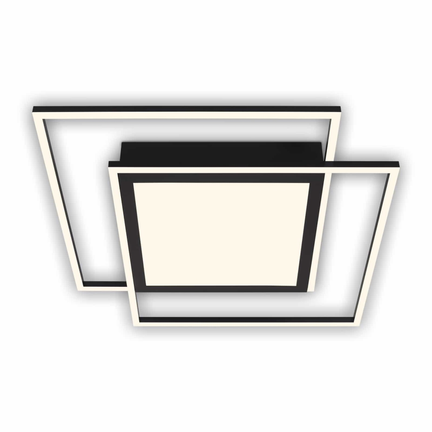 Brilo - LED plafonsko svetlo 2xLED/16W/230V + LED/19W 51,5x51,5 cm crno