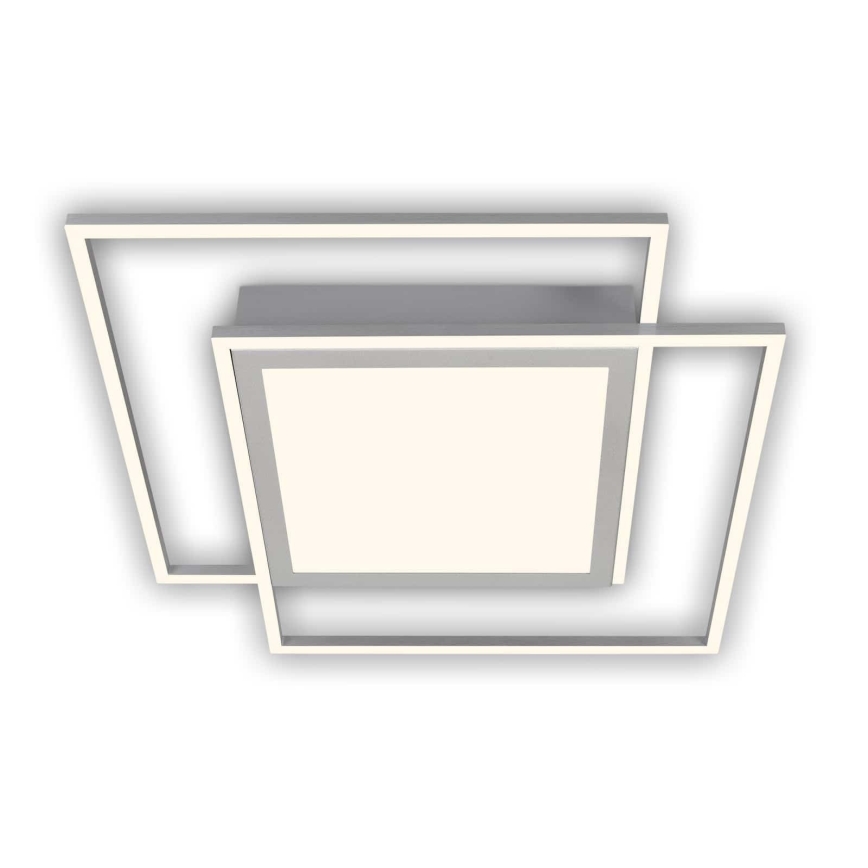 Brilo - LED plafonsko svetlo 2xLED/16W/230V + LED/19W 51,5x51,5 cm mat hrom