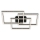 Brilo - LED Prigušiva plafonjera FRAME LED/57W/230V 3000K crno