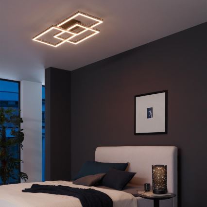 Brilo - LED Prigušiva plafonjera FRAME LED/57W/230V 3000K crno