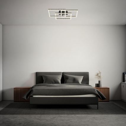 Brilo - LED Prigušiva plafonjera FRAME LED/57W/230V 3000K crno