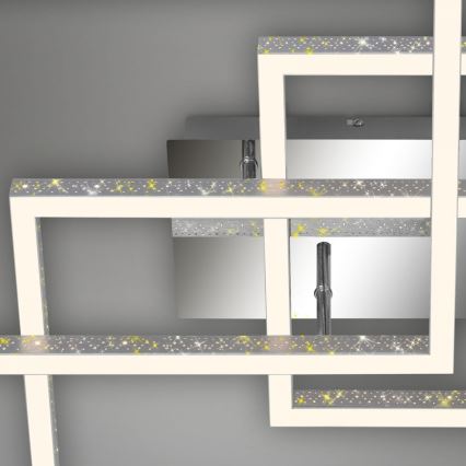 Brilo - LED Prigušiva plafonjera FRAME LED/57W/230V 3000K mat krom