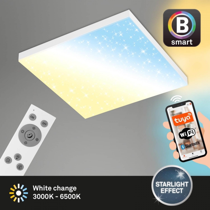 Brilo - LED Prigušiva plafonjera FRAMELESS LED/24W/230V 3000-6500K Wi-Fi Tuya + Daljinski upravljač