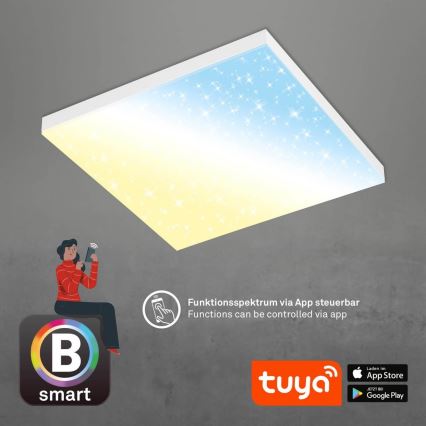 Brilo - LED Prigušiva plafonjera FRAMELESS LED/24W/230V 3000-6500K Wi-Fi Tuya + Daljinski upravljač