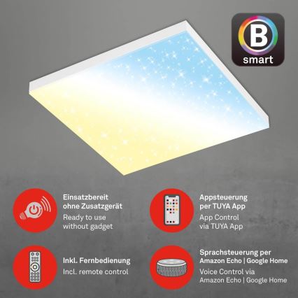 Brilo - LED Prigušiva plafonjera FRAMELESS LED/24W/230V 3000-6500K Wi-Fi Tuya + Daljinski upravljač