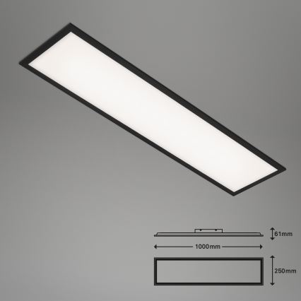 Brilo - LED Prigušiva plafonjera PIATTO LED/24W/230V 3000-6500K 100x25 cm + Daljinski upravljač