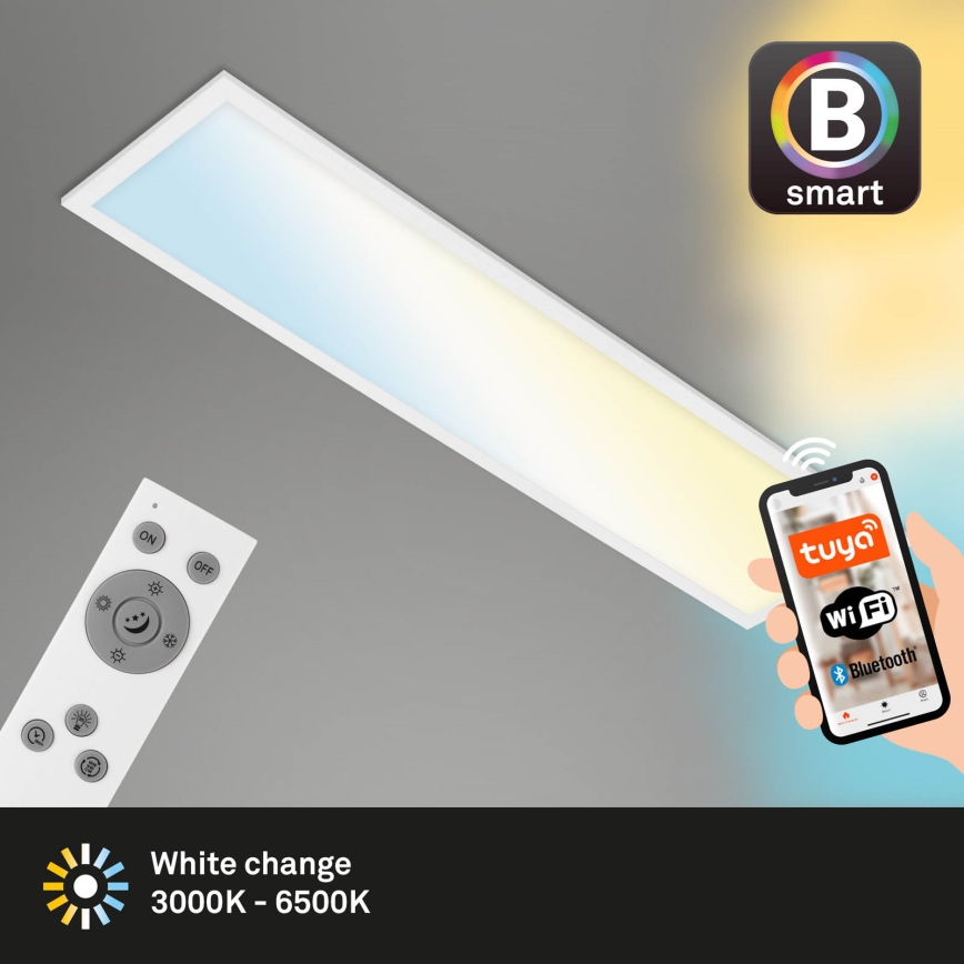 Brilo - LED Prigušiva plafonjera PIATTO LED/28W/230V 3000-6500K Wi-Fi Tuya + Daljinski upravljač
