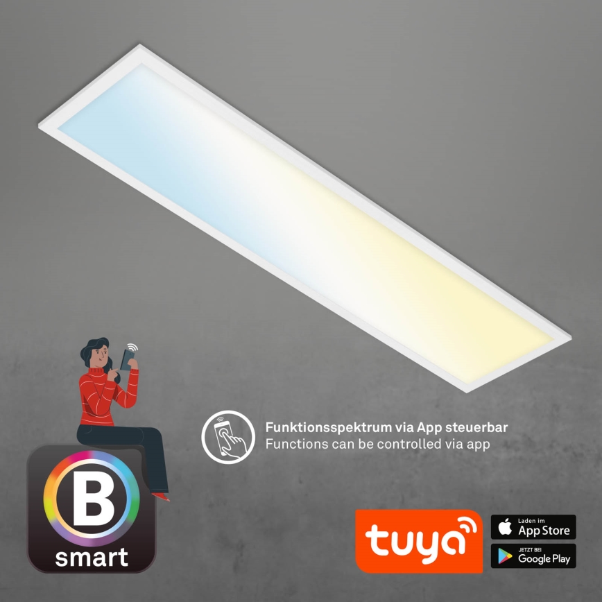 Brilo - LED Prigušiva plafonjera PIATTO LED/28W/230V 3000-6500K Wi-Fi Tuya + Daljinski upravljač