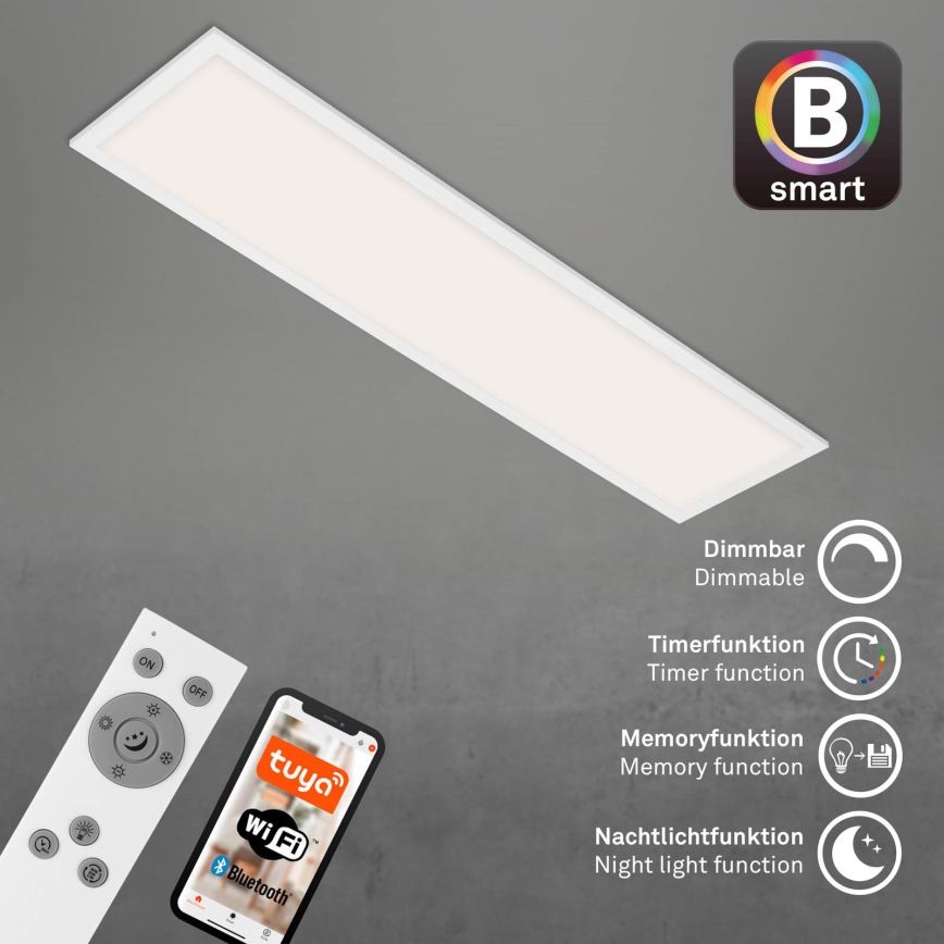 Brilo - LED Prigušiva plafonjera PIATTO LED/28W/230V 3000-6500K Wi-Fi Tuya + Daljinski upravljač