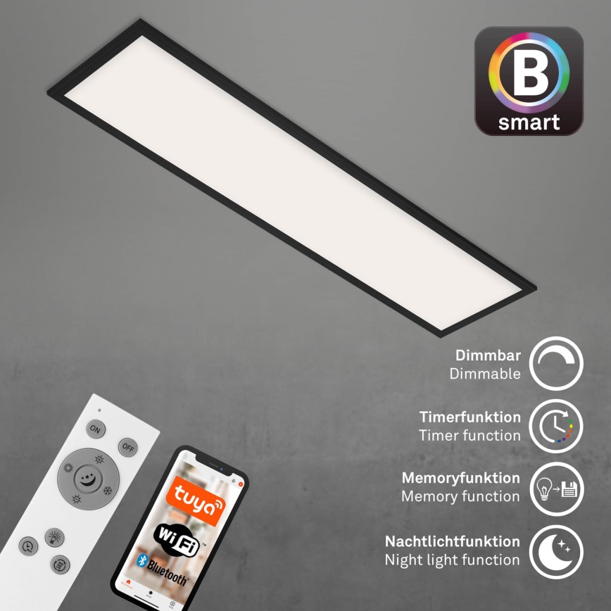 Brilo - LED Prigušiva plafonjera PIATTO LED/28W/230V 3000-6500K Wi-Fi Tuya + Daljinski upravljač