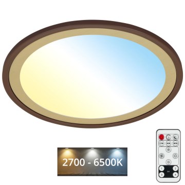 Brilo - LED Prigušiva plafonjera SLIM LED/22W/230V 2700-6500K + Daljinski upravljač