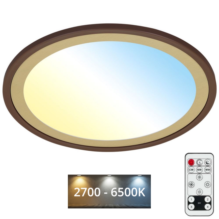 Brilo - LED Prigušiva plafonjera SLIM LED/22W/230V 2700-6500K + Daljinski upravljač