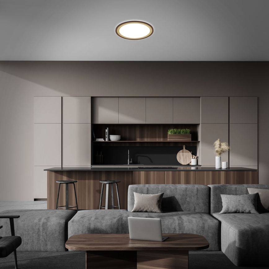 Brilo - LED Prigušiva plafonjera SLIM LED/22W/230V 2700-6500K + Daljinski upravljač