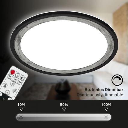 Brilo - LED Prigušiva plafonjera SLIM LED/22W/230V 2700-6500K + Daljinski upravljač