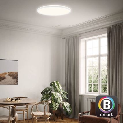 Brilo - LED Prigušiva plafonjera SLIM LED/22W/230V 2700-6500K Wi-Fi Tuya + Daljinski upravljač