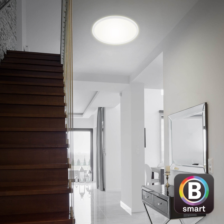 Brilo - LED Prigušiva plafonjera SLIM LED/22W/230V 2700-6500K Wi-Fi Tuya + Daljinski upravljač
