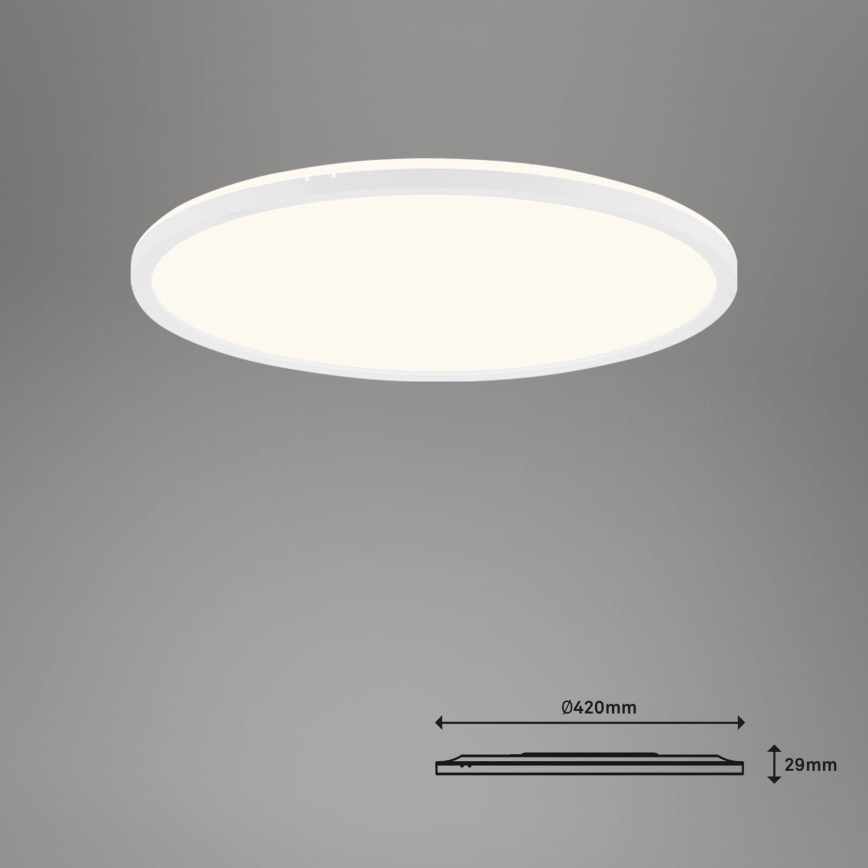 Brilo - LED Prigušiva plafonjera SLIM LED/22W/230V 2700-6500K Wi-Fi Tuya + Daljinski upravljač