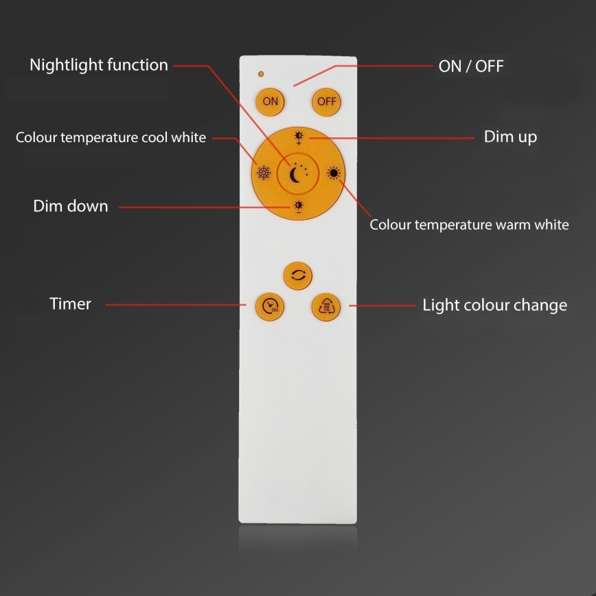 Brilo - LED Prigušiva plafonjera SLIM LED/24W/230V 3000-6500K 100x25 cm + Daljinski upravljač