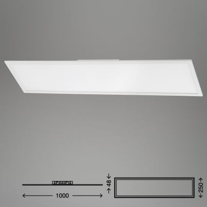 Brilo - LED Prigušiva plafonjera SLIM LED/24W/230V 3000-6500K 100x25 cm + Daljinski upravljač