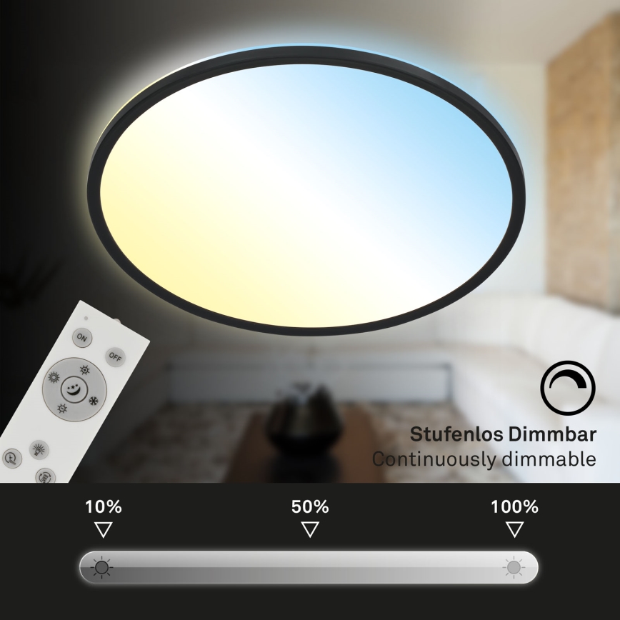 Brilo - LED Prigušiva plafonjera SLIM LED/31W/230V 2700-6500K + Daljinski upravljač