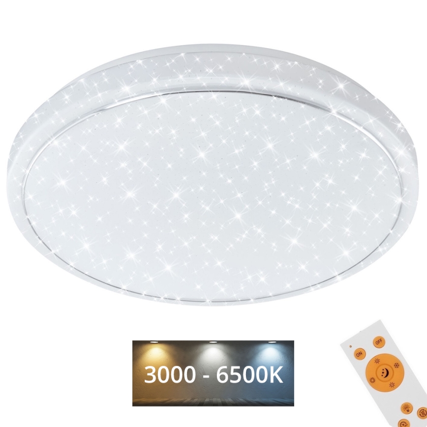 Brilo - LED Prigušiva plafonjera STARRY SKY LED/18W/230V 3000-6500K + Daljinski upravljač