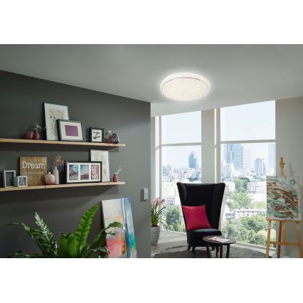 Brilo - LED Prigušiva plafonjera STARRY SKY LED/18W/230V 3000-6500K + Daljinski upravljač