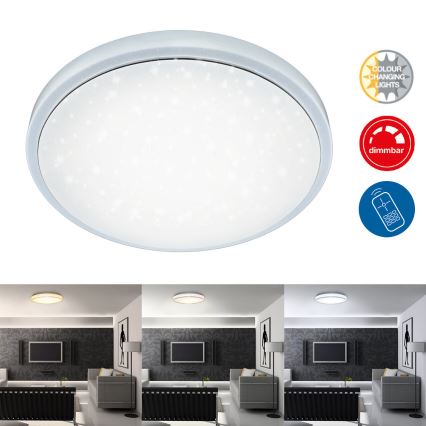 Brilo - LED Prigušiva plafonjera STARRY SKY LED/18W/230V 3000-6500K + Daljinski upravljač