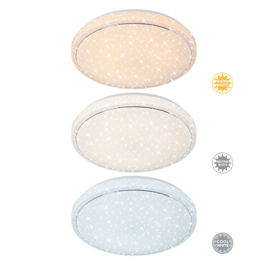 Brilo - LED Prigušiva plafonjera STARRY SKY LED/18W/230V 3000-6500K + Daljinski upravljač