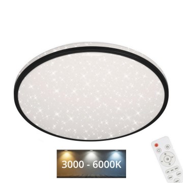 Brilo - LED Prigušiva plafonjera STARRY SKY LED/24W/230V 3000-6000K + Daljinski upravljač