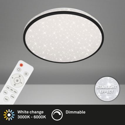 Brilo - LED Prigušiva plafonjera STARRY SKY LED/24W/230V 3000-6000K + Daljinski upravljač