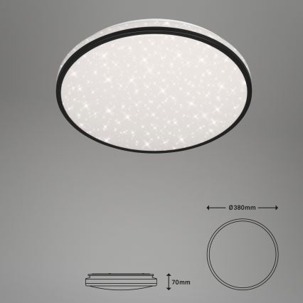 Brilo - LED Prigušiva plafonjera STARRY SKY LED/24W/230V 3000-6000K + Daljinski upravljač