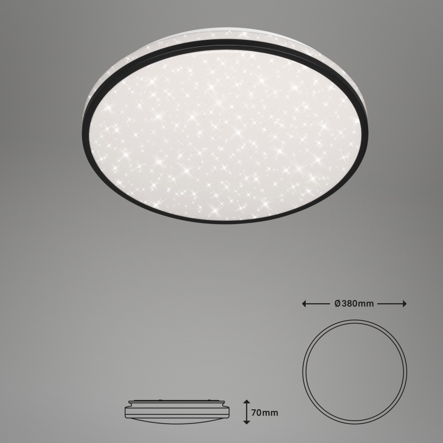 Brilo - LED Prigušiva plafonjera STARRY SKY LED/24W/230V 3000-6000K + Daljinski upravljač