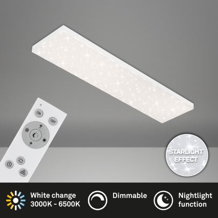 Brilo - LED Prigušiva plafonjera STARRY SKY LED/24W/230V 3000-6500K + Daljinski upravljač