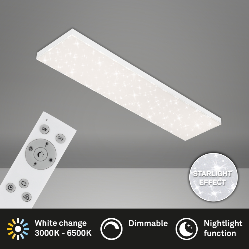 Brilo - LED Prigušiva plafonjera STARRY SKY LED/24W/230V 3000-6500K + Daljinski upravljač