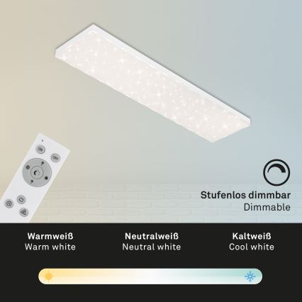 Brilo - LED Prigušiva plafonjera STARRY SKY LED/24W/230V 3000-6500K + Daljinski upravljač