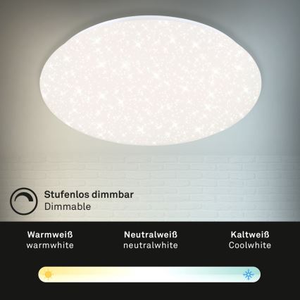 Brilo - LED Prigušiva plafonjera STARRY SKY LED/40W/230V 3000-6000K + Daljinski upravljač