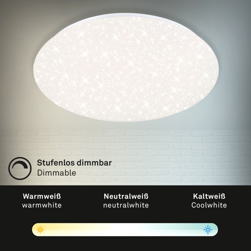 Brilo - LED Prigušiva plafonjera STARRY SKY LED/40W/230V 3000-6000K + Daljinski upravljač