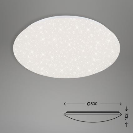 Brilo - LED Prigušiva plafonjera STARRY SKY LED/40W/230V 3000-6000K + Daljinski upravljač