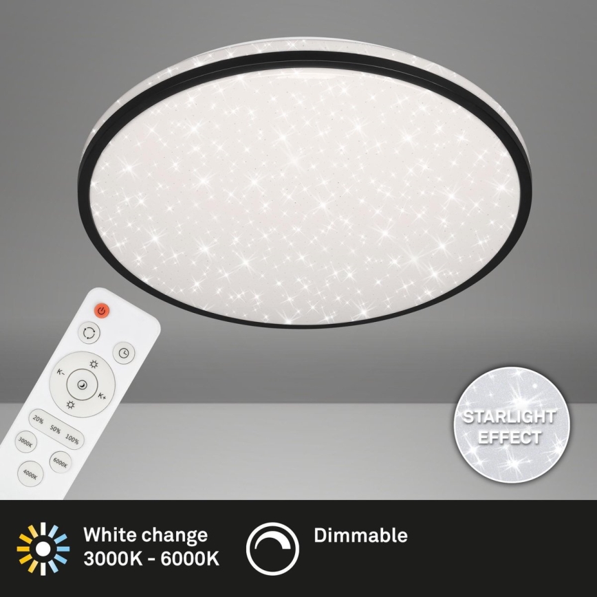 Brilo - LED Prigušiva plafonjera STARRY SKY LED/48W/230V 3000-6000K + Daljinski upravljač